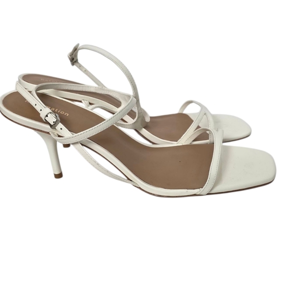 Reformation Genni Strappy Skinny Heel Patent Leather Sandal Size 9.5 - Picture 5 of 11